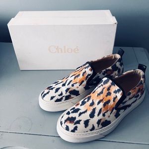 Chloe animal print sneakers